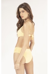 BIQUÍNI MEIA TAÇA TRANSPASSADO COMFORT FLUID AMARELO MANTEIGA