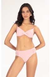 BIQUÍNI MEIA TAÇA TRANSPASSADO COMFORT FLUID ROSA