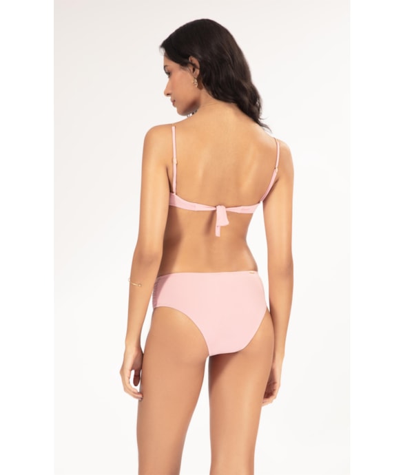 BIQUÍNI MEIA TAÇA TRANSPASSADO COMFORT FLUID ROSA