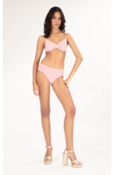 BIQUÍNI MEIA TAÇA TRANSPASSADO COMFORT FLUID ROSA