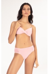 BIQUÍNI MEIA TAÇA TRANSPASSADO COMFORT FLUID ROSA