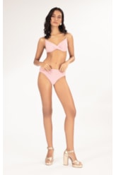 BIQUÍNI MEIA TAÇA TRANSPASSADO COMFORT FLUID ROSA