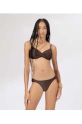 Biquíni Meia Taça Transpassado Comfort Sunset Marrom