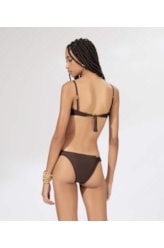 Biquíni Meia Taça Transpassado Comfort Sunset Marrom
