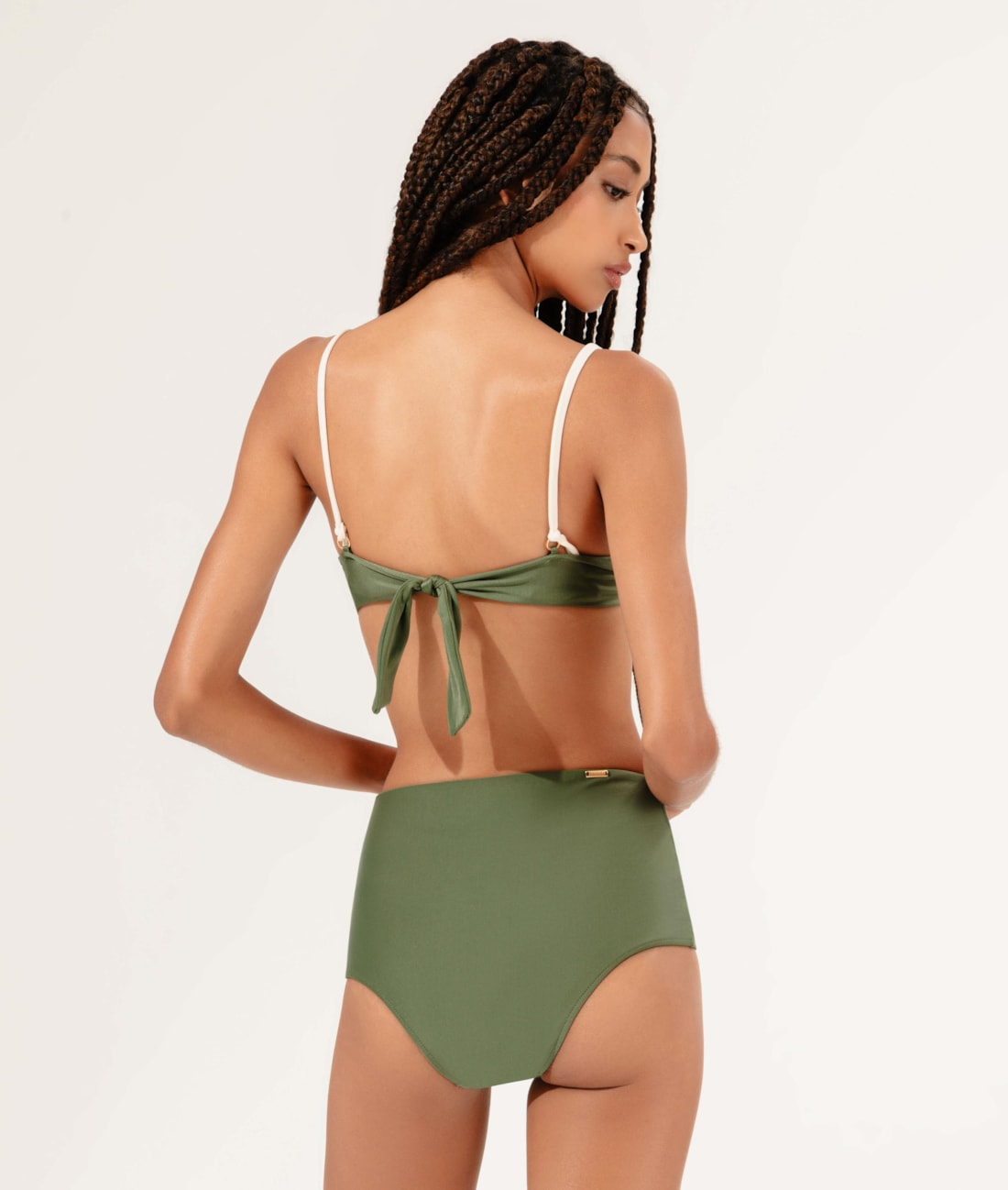 Biquíni Meia Taça Viés Breeze Verde Militar