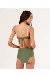 Biquíni Meia Taça Viés Breeze Verde Militar