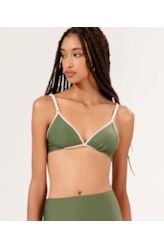 Biquíni Meia Taça Viés Breeze Verde Militar