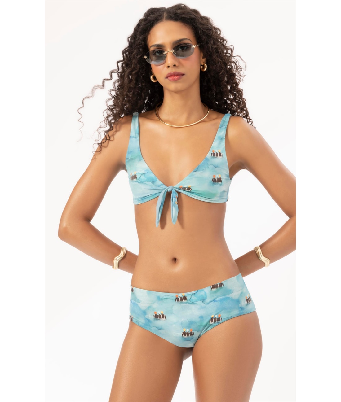 Biquíni Regata Acqua Azul Claro