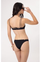 Biquíni Regata Canelado Flow Preto