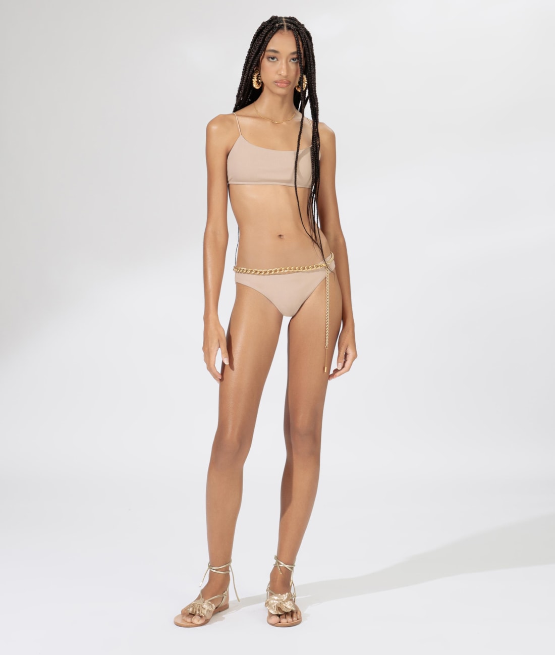 Biquíni Regata Canelado Pacific Bege