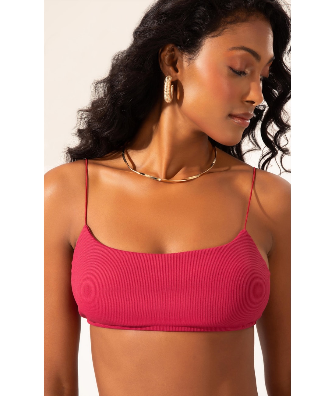 Biquíni Regata Canelado Pacific Cereja