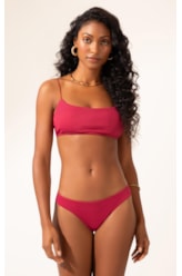 Biquíni Regata Canelado Pacific Cereja