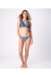 Biquíni Regata Franzido Belize Marinho