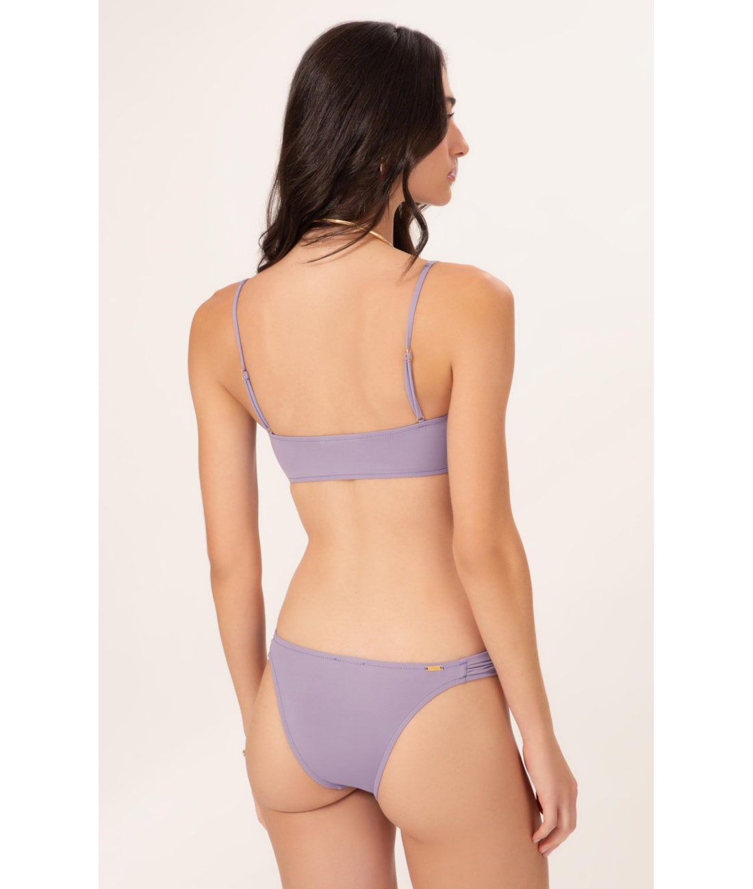 Biquíni Regata Franzido Draping Lilás