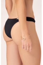 Biquíni Regata Franzido Draping Preto