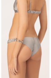 Biquíni Regata Franzido Satin Skin Silver Gray