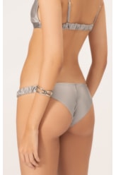 Biquíni Regata Franzido Satin Skin Silver Gray