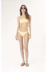 BIQUÍNI RETO FRANZIDO FLUID AMARELO MANTEIGA