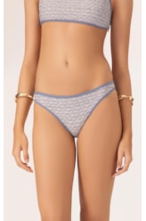 Biquíni Reto Viés Versi Azul Jeans Mescla