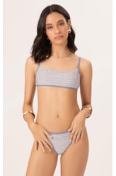 Biquíni Reto Viés Versi Azul Jeans Mescla