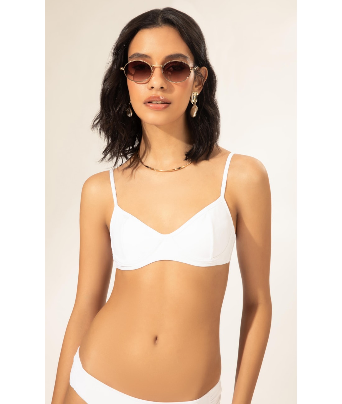 Biquíni Taça Madonna Comfort Clássicos Branco