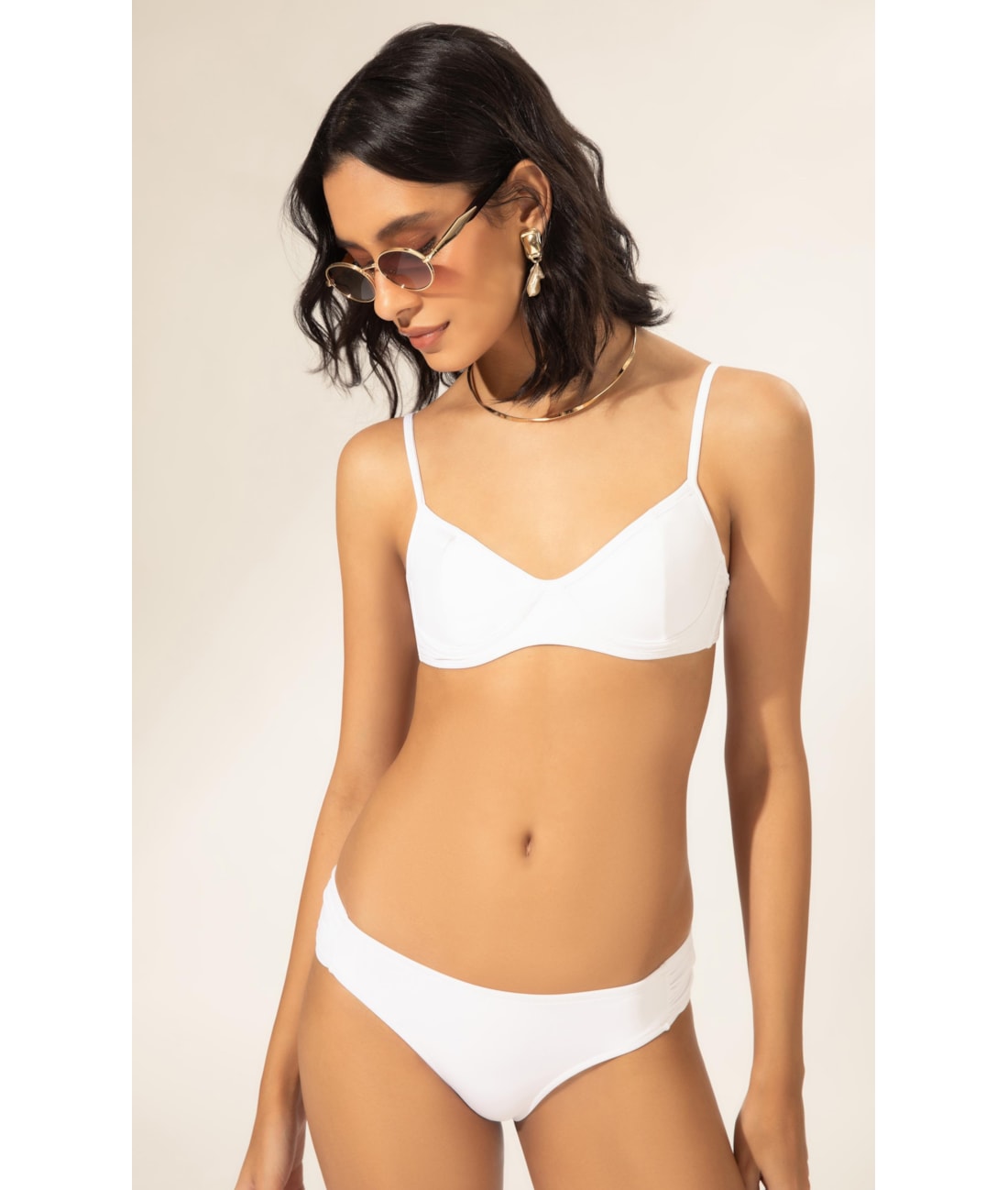 Biquíni Taça Madonna Comfort Clássicos Branco