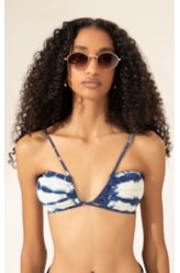 Biquíni Tiras Tie Dye Azul