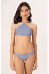 Biquiní Top Frente Única Magic Azul Seco