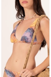 Biquíni Triângulo Fixo Brushed Roxo