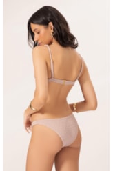 Biquíni Triângulo Fixo Crepe Shine Rosê