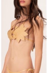 Biquíni Triângulo Fleur Areia