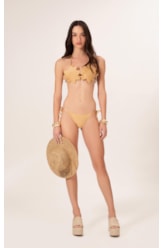Biquíni Triângulo Fleur Areia