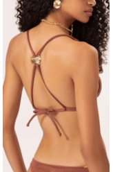 Biquíni Triângulo Longo Nuage Marrrom