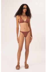 Biquíni Triângulo Longo Nuage Marrrom