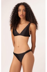 Biquíni Triângulo Longo Satin Skin Preto