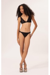 Biquíni Triângulo Longo Satin Skin Preto