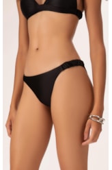 Biquíni Triângulo Longo Satin Skin Preto