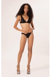 Biquíni Triângulo Longo Satin Skin Preto