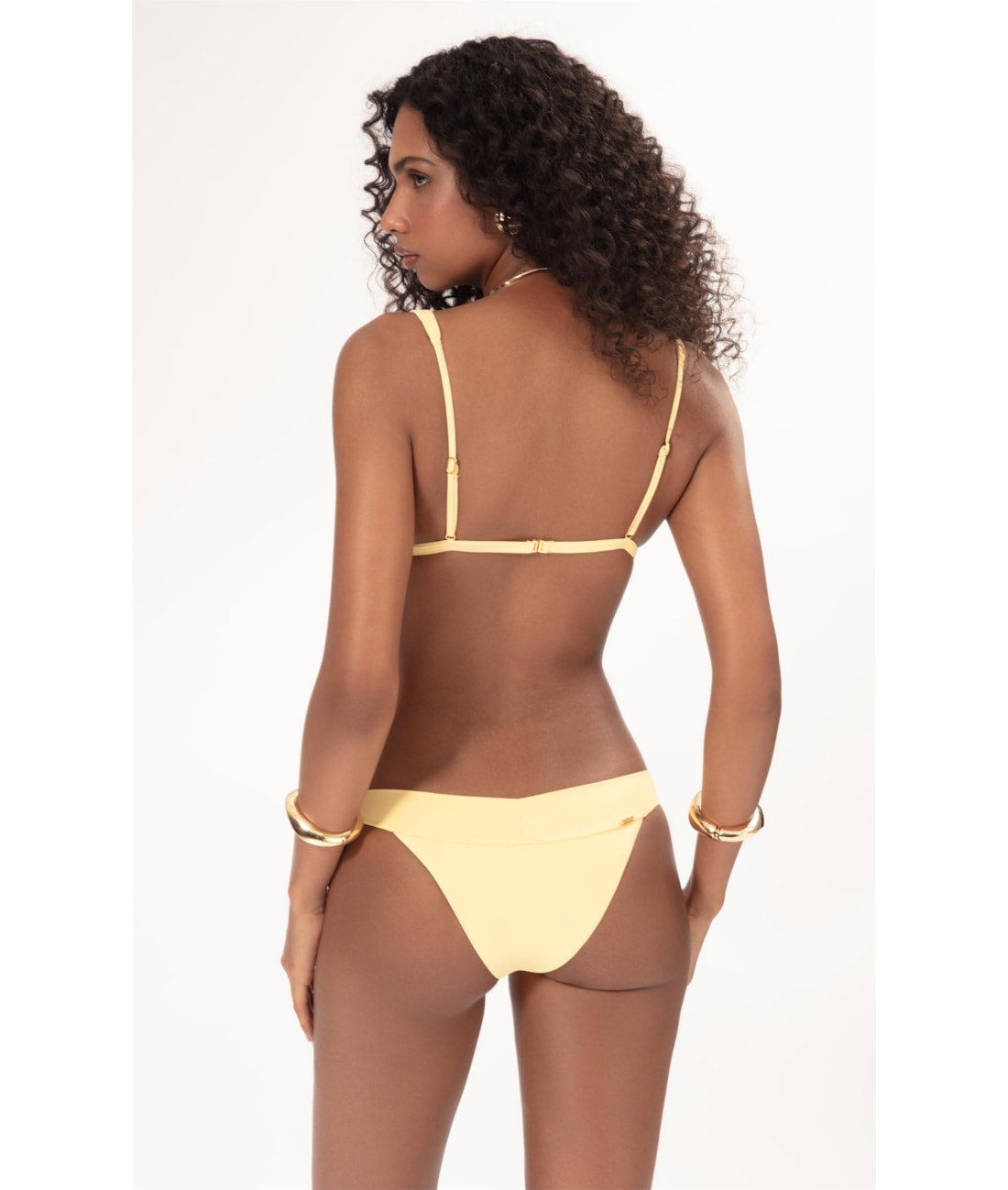 BIQUÍNI TRIÂNGULO PASSADOR FLUID AMARELO MANTEIGA