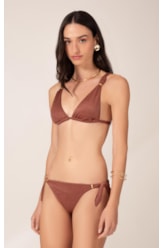 Biquíni Triângulo Passador Nuage Marrrom