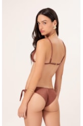 Biquíni Triângulo Passador Nuage Marrrom