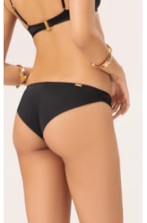 Biquíni Triângulo Transpassado Draping Preto