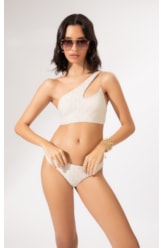 Biquíni Um Ombro Só Eos Off White