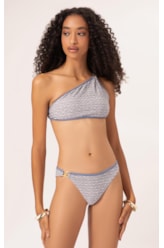 Biquíni Um Ombro Só Viés Versi Azul Jeans Mescla