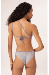 Biquíni Um Ombro Só Viés Versi Azul Jeans Mescla