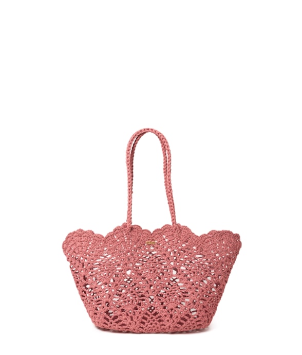 Basket Bag St Barths Salinas Rosa Velho