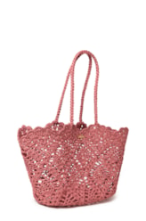 Basket Bag St Barths Salinas Rosa Velho