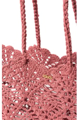 Basket Bag St Barths Salinas Rosa Velho