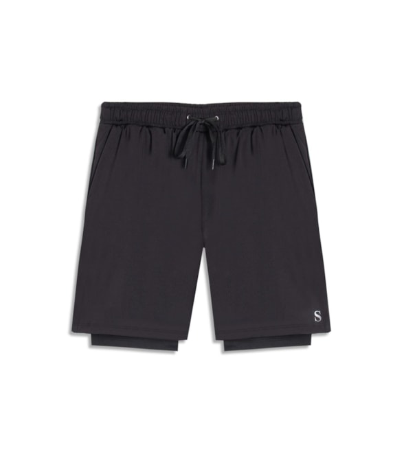 Bermuda Masculina Wellness Basics Preto