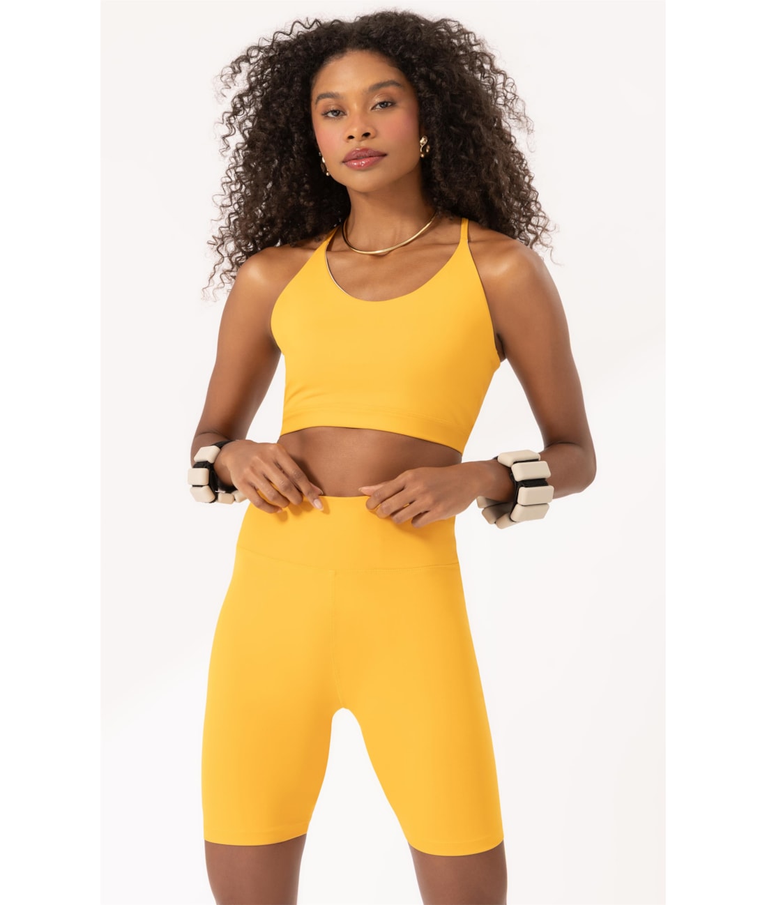 Bermuda Wellness Poliamida Mostarda